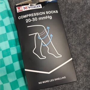 LEVSOX Compression Socks Women and Men, 20-30mmHg, Wide Calf  3 pair